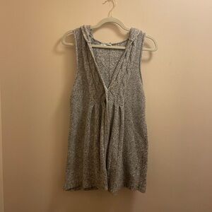 Gray Hoodie Vest